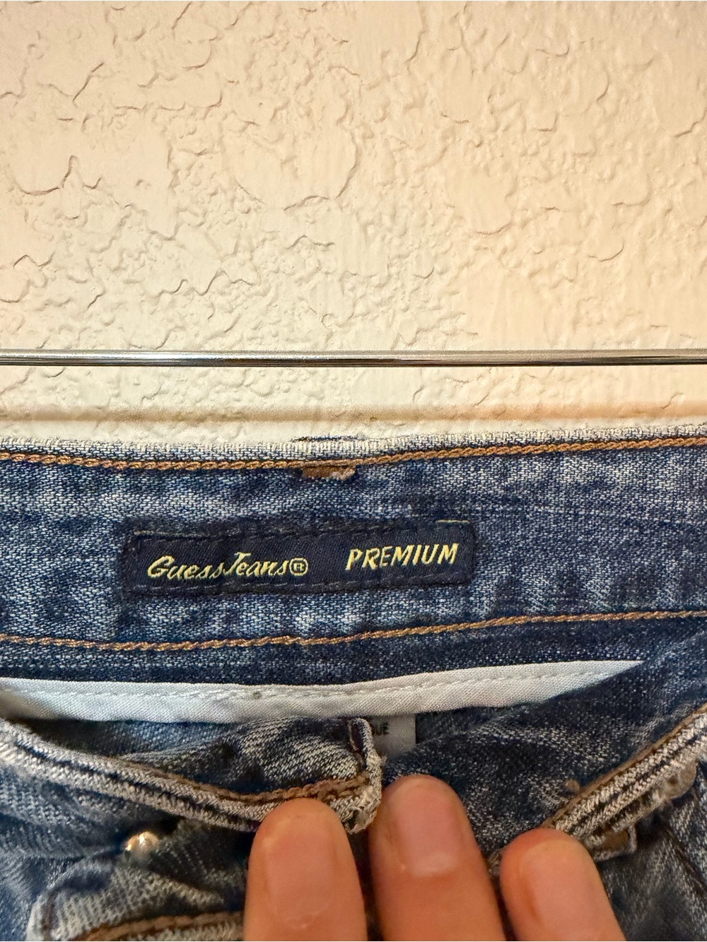 Vintage Guess Classic Blue Denim Mini Skirt - Casual Women's Skirt - Picture 2 of 5